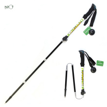 NPOT High Quality single walking pole walking hiking with ski poles sport walking sticks